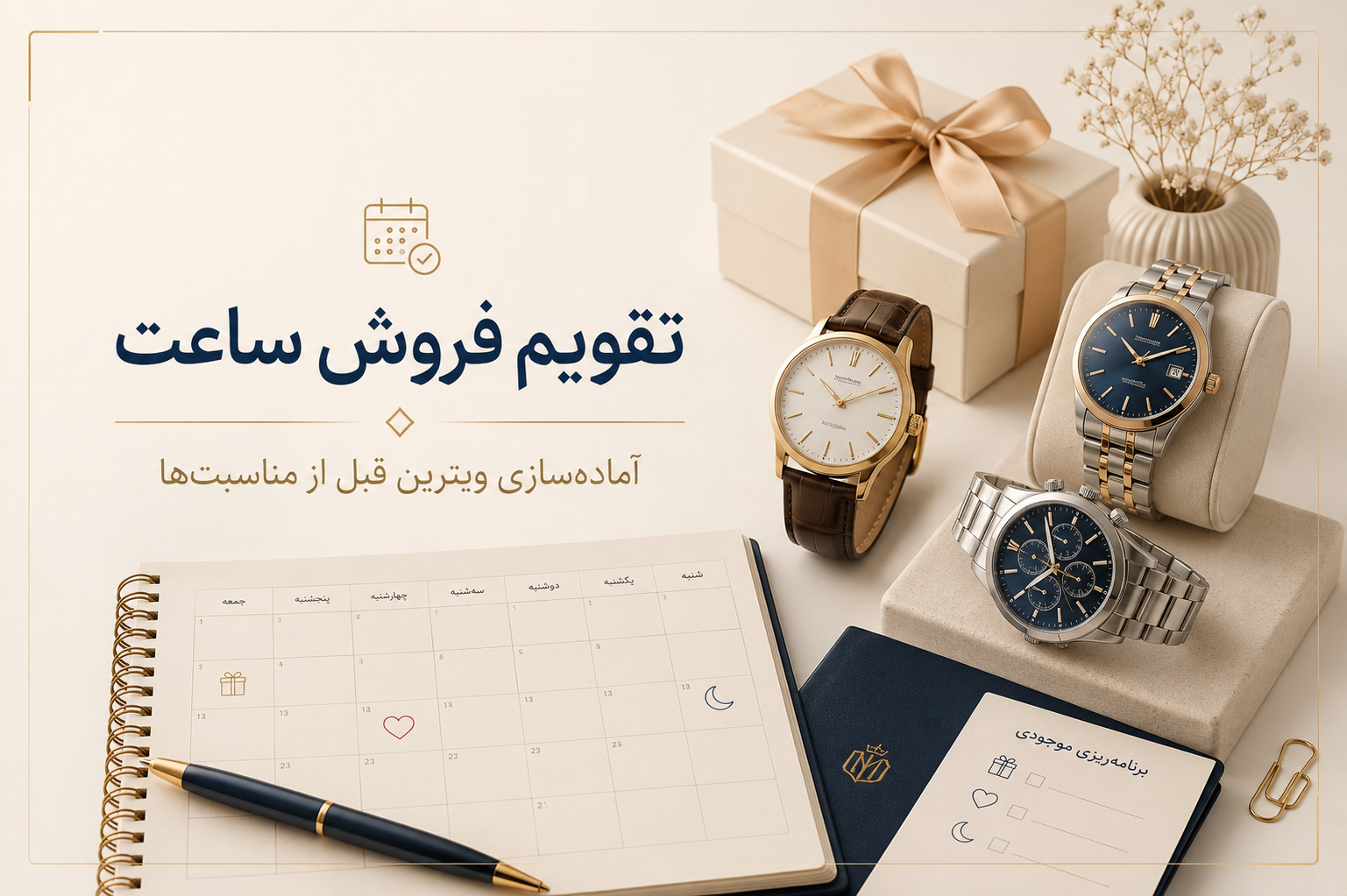 تقویم فروش ساعت؛ برای مناسبت‌ها چه مدل‌هایی موجود کنیم؟