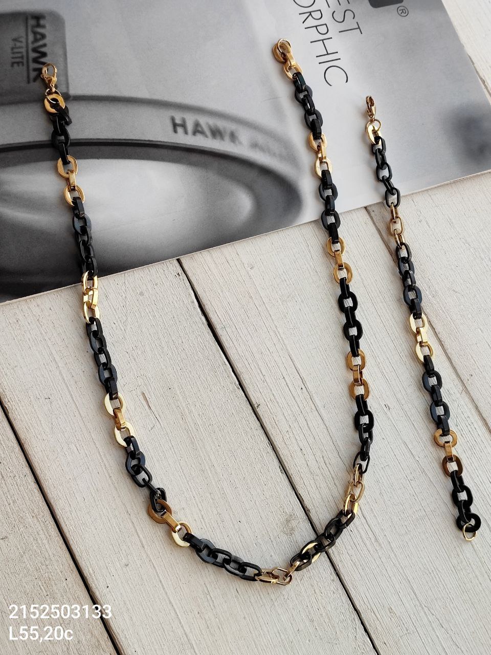 ست زنجیر و دستبند استیل 2152503133