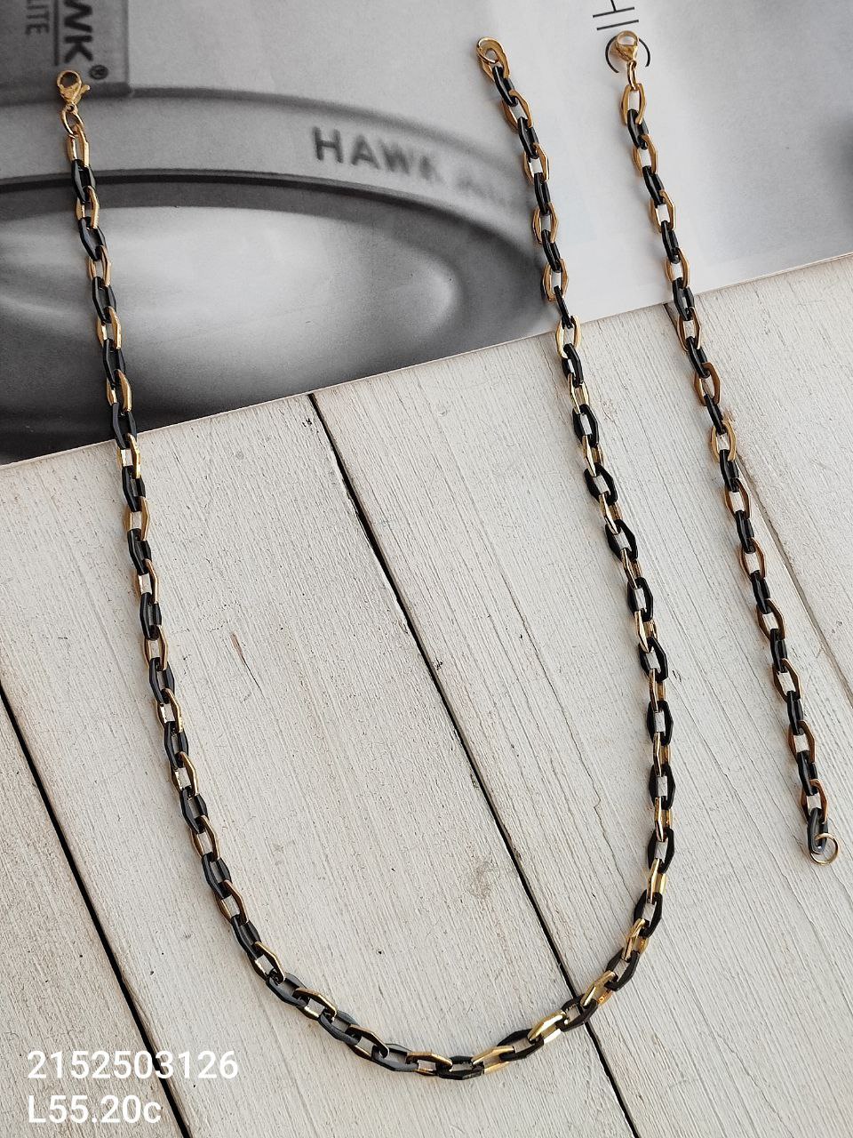 ست زنجیر و دستبند استیل 2152503126